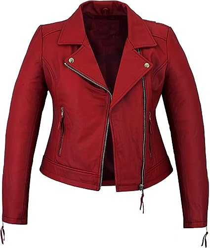 Jorde Calf Women’s Genuine Lambskin Leather Jacket | Motorcycle Biker Jacket Slim Fit Casual Leather Jacket For Women