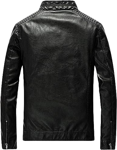 Jorde Calf Men’s Black Casual Slim Fit Biker Leather Jacket | Café Racer Motorcycle Genuine Leather Jacket For Men