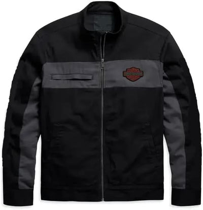 Men’s Casual Harley Cotton Jacket |Copper Block Canvas lightweight jacket for Men