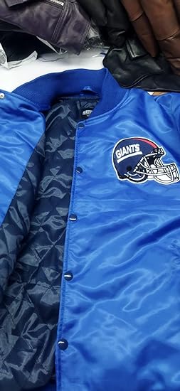 Men’s Giants Bomber Jacket |American Football NY Varsity letterman polyester Jacket for Men