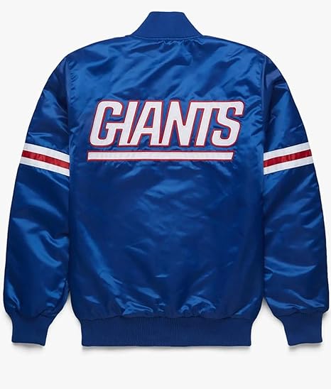 Men’s Giants Bomber Jacket |American Football NY Varsity letterman polyester Jacket for Men