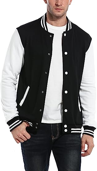 Lightweight Letterman Bomber Jacket