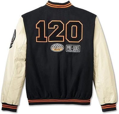 Men’s H-D Anniversary Old School Varsity Jacke1